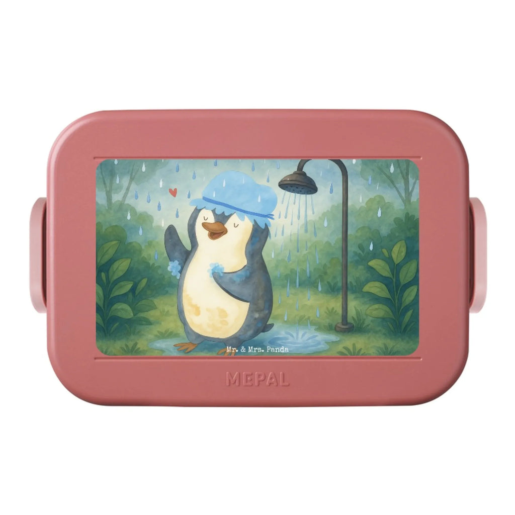 MEPAL Bentobox Pinguin Duschen Design Brotdose, Lunchbox, Bentobox, Pinguin, Dusche, Pinguine, glücklich sein, Neuanfang, Motivation, Lebensmotto, duschen, Neustart