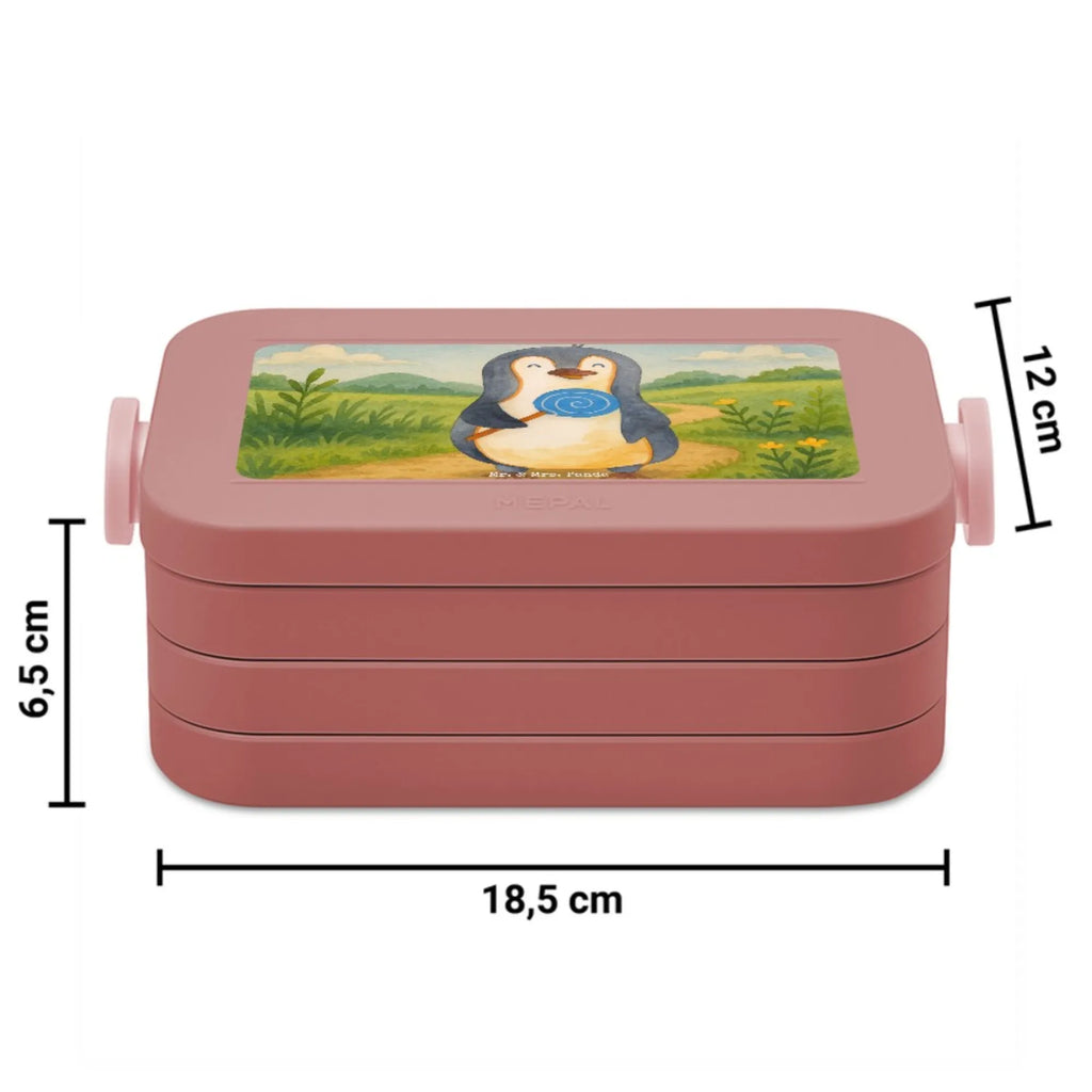MEPAL Bentobox Pinguin Lolli Design Brotdose, Lunchbox, Bentobox, Pinguin, Lolli, Rebell, Süßigkeiten, Blödsinn, Ganove, Gauner, Rabauke, Spruch, Pinguine
