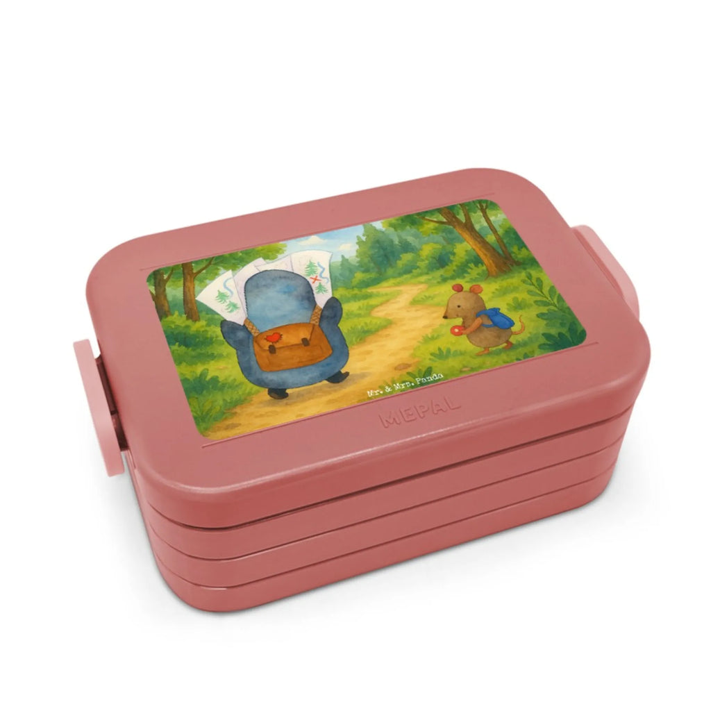 MEPAL Bentobox Pinguin & Maus Wanderer Design Bentobox, Lunchbox, Brotdose, Pinguin, Abenteuer, wandern, Pinguine, Abenteurer, Roadtrip, Wanderlust, Ausflug