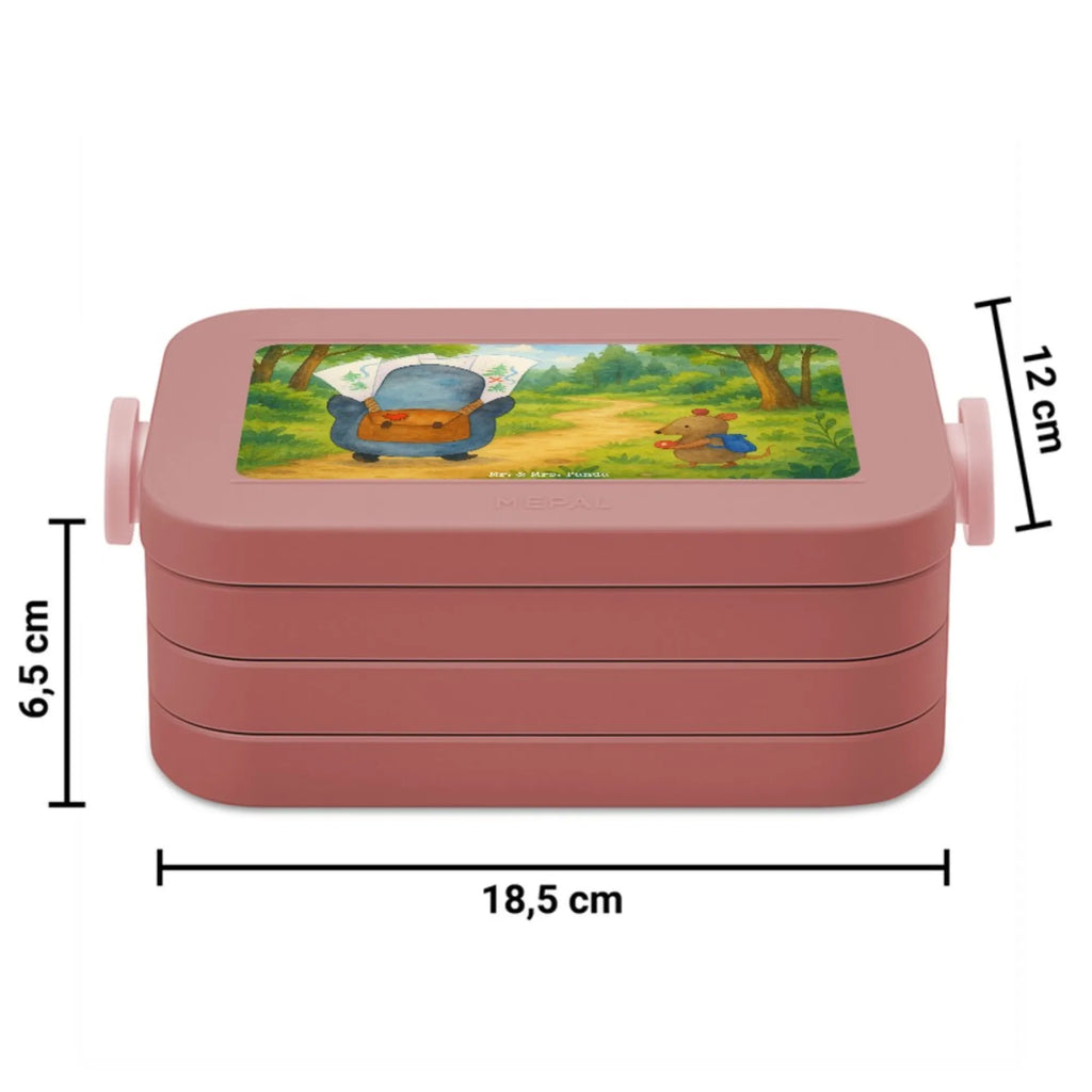 MEPAL Bentobox Pinguin & Maus Wanderer Design Bentobox, Lunchbox, Brotdose, Pinguin, Abenteuer, wandern, Pinguine, Abenteurer, Roadtrip, Wanderlust, Ausflug