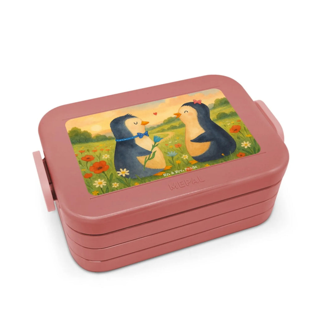 MEPAL Bentobox Pinguin Pärchen Design Bentobox, Brotdose, Lunchbox, Pinguin, Hochzeit, Pinguine, Hochzeitsgeschenk, Traumpaar, Liebe, Liebesgeschenk, Liebespaar, Jahrestag, große Liebe, Liebesbeweis, Hochzeitstag, Verlobung