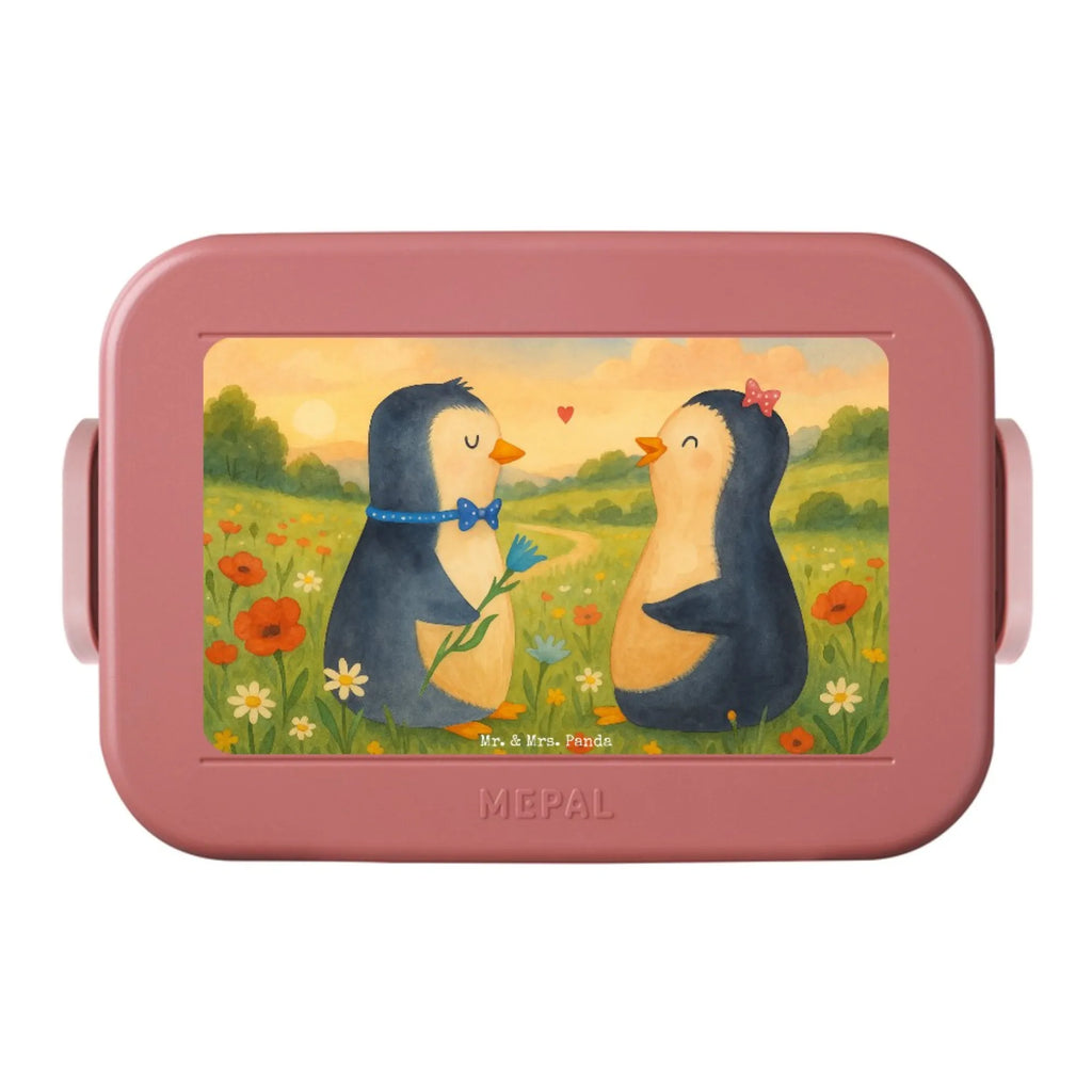 MEPAL Bentobox Pinguin Pärchen Design Bentobox, Brotdose, Lunchbox, Pinguin, Hochzeit, Pinguine, Hochzeitsgeschenk, Traumpaar, Liebe, Liebesgeschenk, Liebespaar, Jahrestag, große Liebe, Liebesbeweis, Hochzeitstag, Verlobung