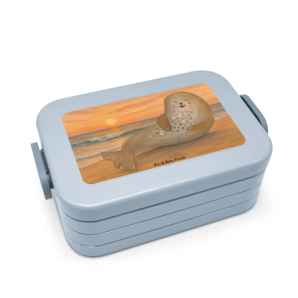 MEPAL Bentobox Robbe Lachen Design Lunchbox, Brotdose, Bentobox, Tiermotive, Gute Laune, lustige Sprüche, Tiere, Ostsee, Meerestier, Seehund, Robbe, Strand, Nordsee, Robben