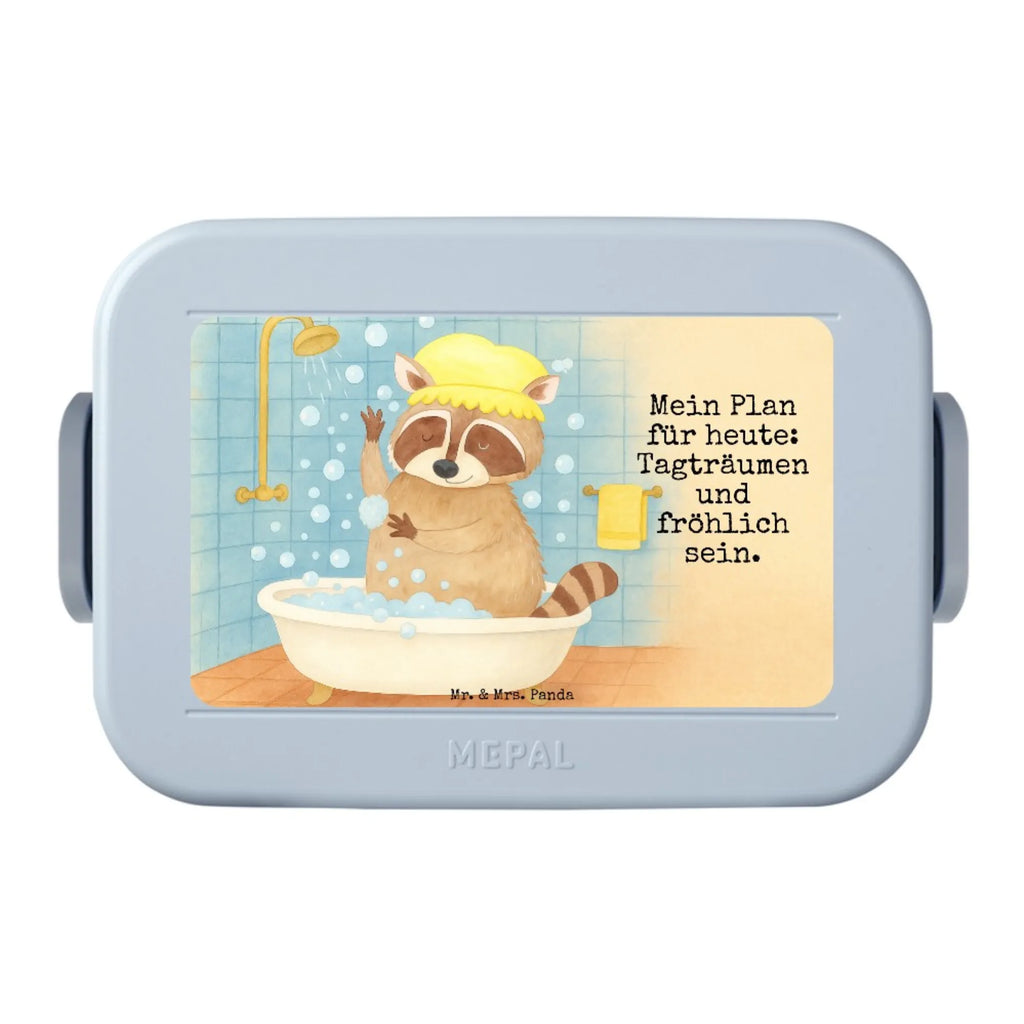 MEPAL Bentobox Waschbär Design Bentobox, Lunchbox, Brotdose, Tiermotive, Gute Laune, lustige Sprüche, Tiere, Plan, Waschbär, Tagträumen, waschen, Fröhlich, Seifenblasen