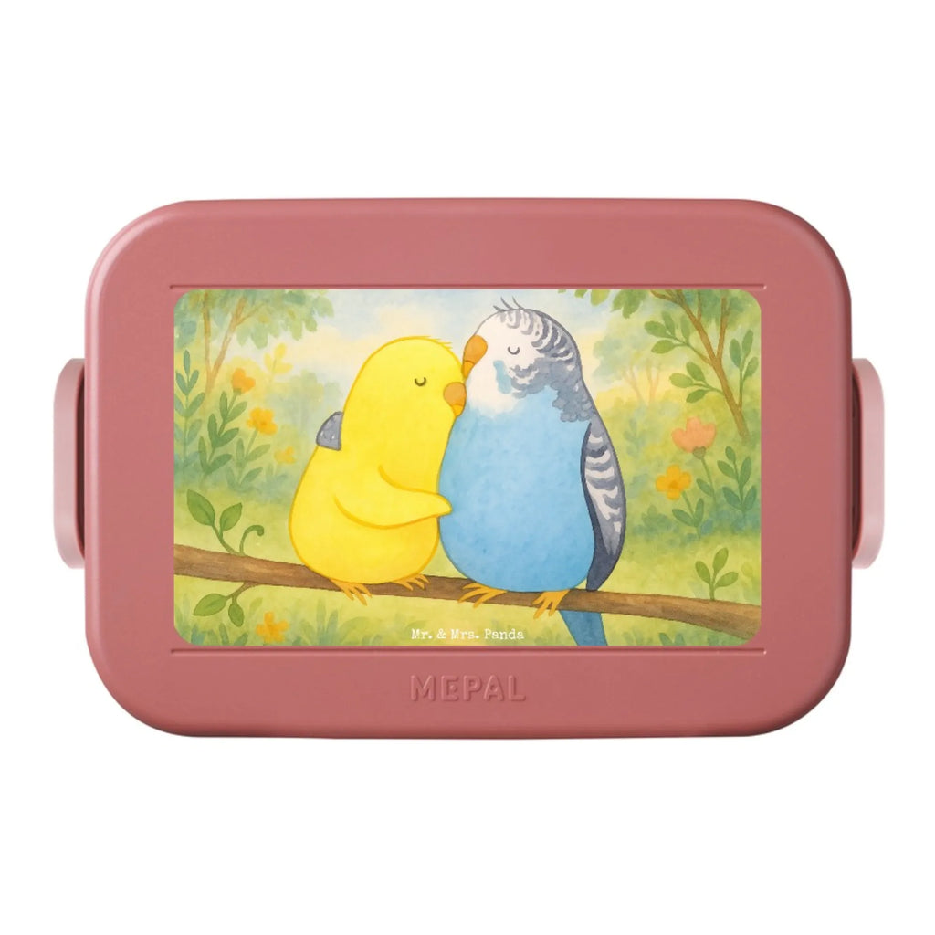 MEPAL Bentobox Wellensittich Liebe Design Bentobox, Brotdose, Lunchbox, Liebe, Partner, Freund, Freundin, Ehemann, Ehefrau, Heiraten, Verlobung, Heiratsantrag, Liebesgeschenk, Jahrestag, Hocheitstag, Nähe, Vögel, Vertrauen, Kuscheln, Wellensittich