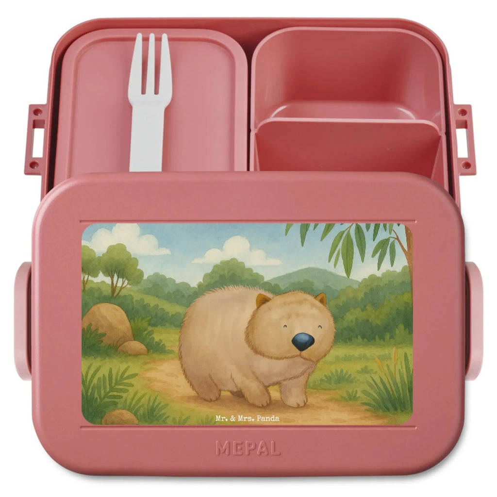MEPAL Bentobox Wombat Design Brotdose, Lunchbox, Bentobox, Tiermotive, Gute Laune, lustige Sprüche, Tiere, Australien, Das Leben ist schön, Motivation, Spruch, Wombat