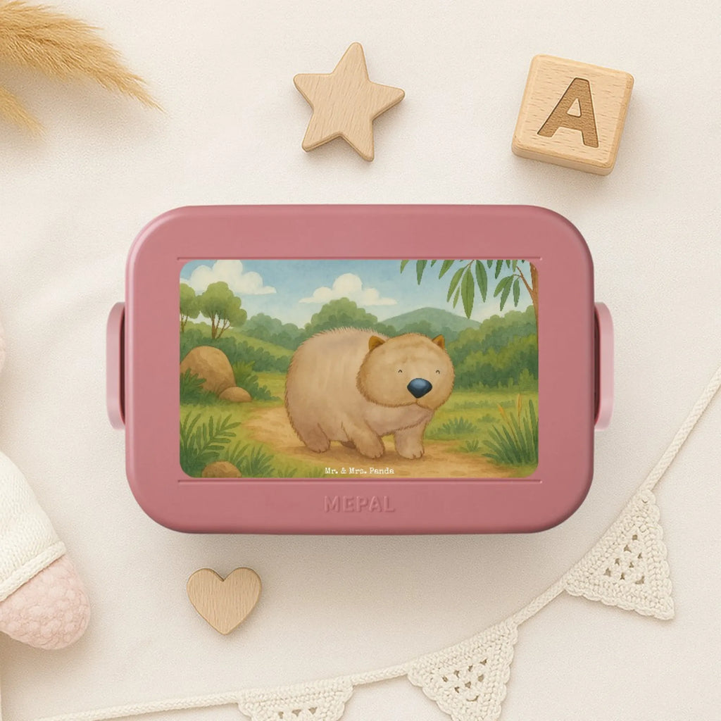 MEPAL Bentobox Wombat Design Brotdose, Lunchbox, Bentobox, Tiermotive, Gute Laune, lustige Sprüche, Tiere, Australien, Das Leben ist schön, Motivation, Spruch, Wombat