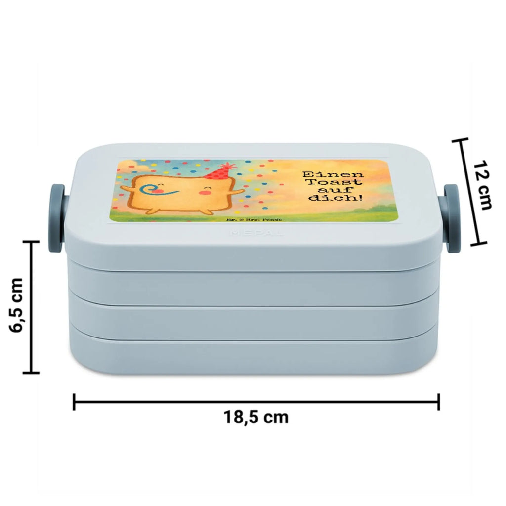 MEPAL Bentobox Toast Party Design Brotdose, Lunchbox, Bentobox, Liebe, Partner, Freund, Freundin, Ehemann, Ehefrau, Heiraten, Verlobung, Heiratsantrag, Liebesgeschenk, Jahrestag, Hocheitstag, für Ehemann, Geschenk für Freundin, Liebesbeweis, Hochzeitstag, für Männer, Geschenk für Partner, Valentinstag, Mitbringsel, Geschenk für Frauen
