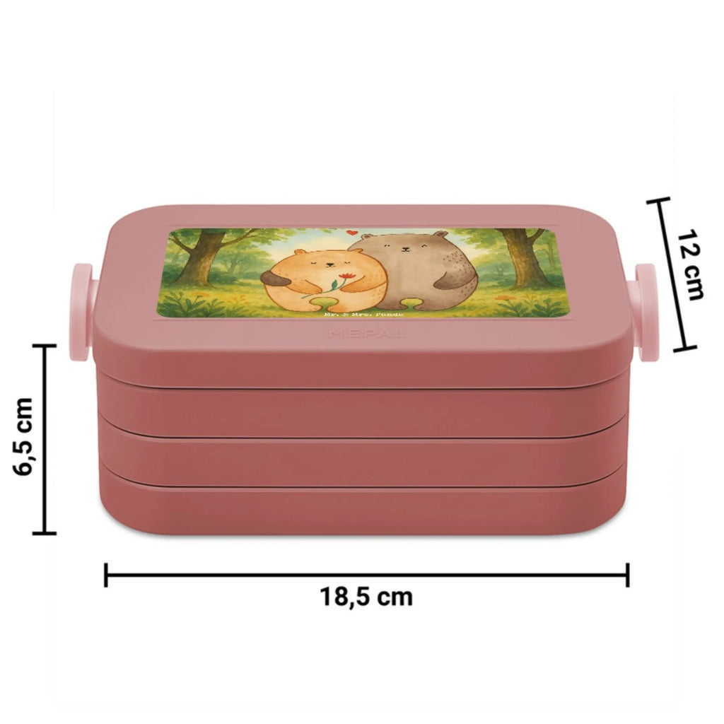 MEPAL Bentobox Bären Liebe Design Bentobox, Lunchbox, Brotdose, Liebe, Partner, Freund, Freundin, Ehemann, Ehefrau, Heiraten, Verlobung, Heiratsantrag, Liebesgeschenk, Jahrestag, Hocheitstag, Hochzeitstag, Geschenk Freund, Verliebt, Liebesbeweis, Bären, Geschenk Hochzeit, Verheiratet, Geschenk Freundin, Bärchen, Verlobt, Bär