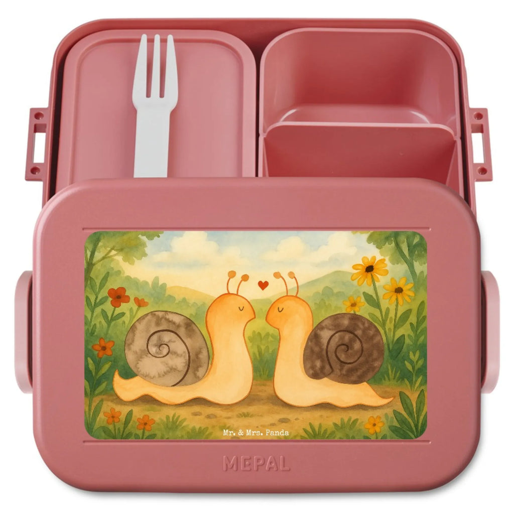 MEPAL Bentobox Schnecken Liebe Design Lunchbox, Brotdose, Bentobox, Liebe, Partner, Freund, Freundin, Ehemann, Ehefrau, Heiraten, Verlobung, Heiratsantrag, Liebesgeschenk, Jahrestag, Hocheitstag