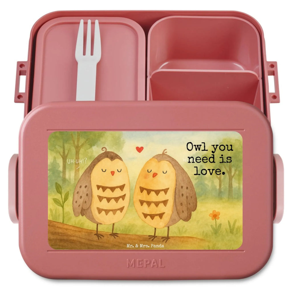 MEPAL Bentobox Eulen Liebe Design Bentobox, Brotdose, Lunchbox, Eule, Liebe Spruch, Liebe, Owl, Wortspiel lustig, Freundin Geschenk, All you need is love, Eule Deko, Freund, Hochzeit Spruch
