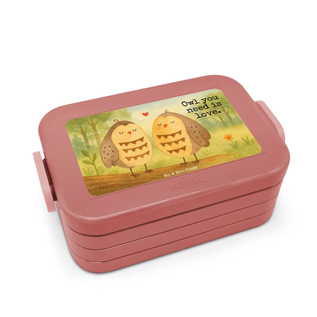MEPAL Bentobox Eulen Liebe Design Bentobox, Brotdose, Lunchbox, Eule, Liebe Spruch, Liebe, Owl, Wortspiel lustig, Freundin Geschenk, All you need is love, Eule Deko, Freund, Hochzeit Spruch