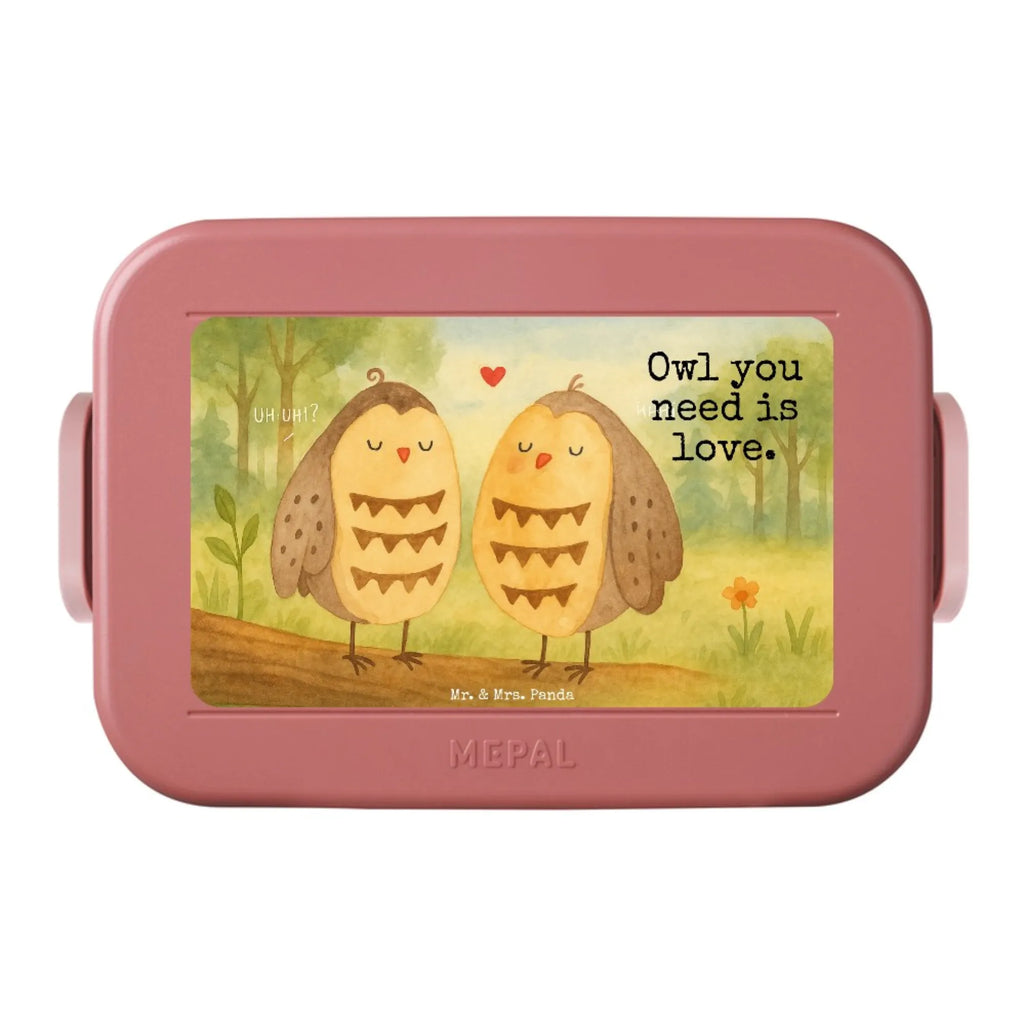 MEPAL Bentobox Eulen Liebe Design Bentobox, Brotdose, Lunchbox, Eule, Liebe Spruch, Liebe, Owl, Wortspiel lustig, Freundin Geschenk, All you need is love, Eule Deko, Freund, Hochzeit Spruch