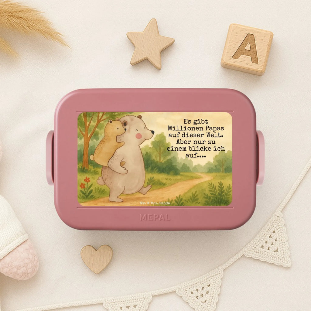 MEPAL Bentobox Papa Bär Design Lunchbox, Brotdose, Bentobox, Familie, Vatertag, Muttertag, Bruder, Schwester, Mama, Papa, Oma, Opa, Onkel, Papi, Geburtstag, Vati, Vater, Geschenk