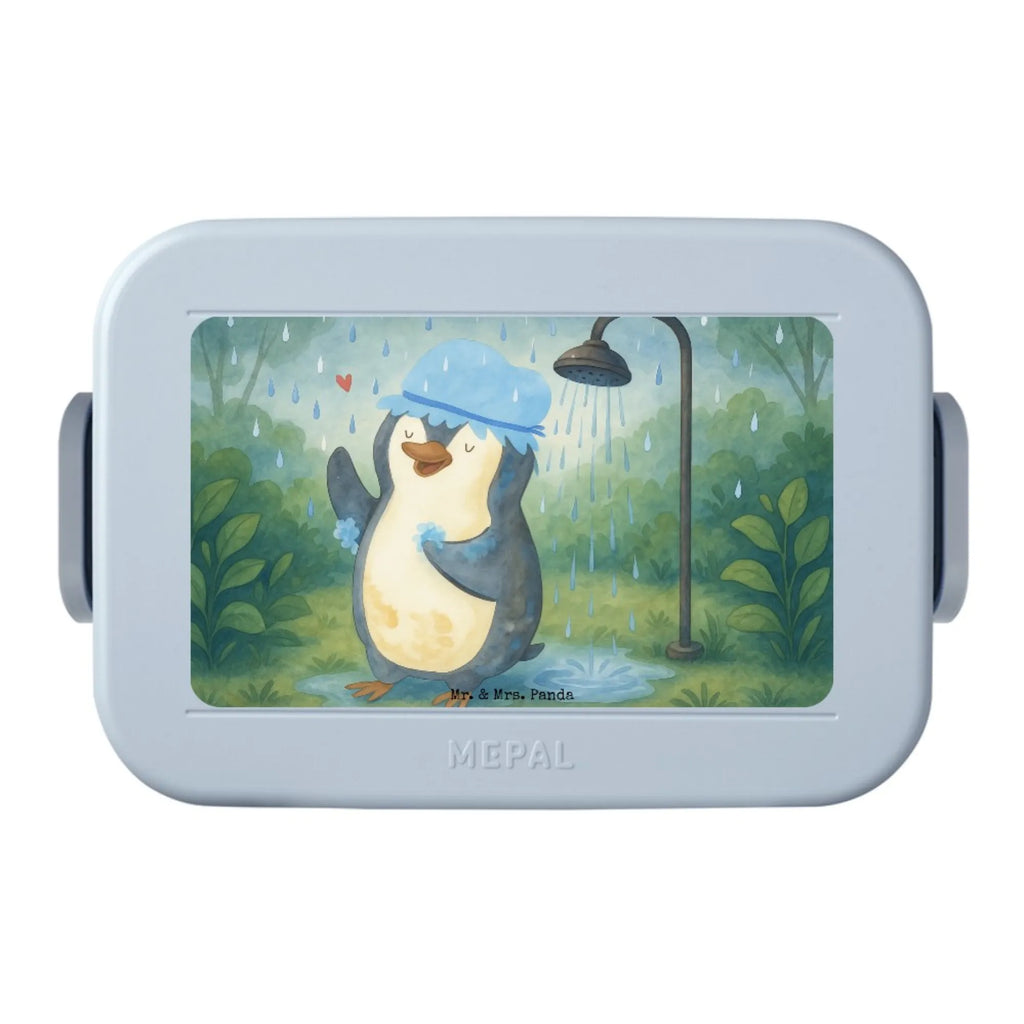 MEPAL Bentobox Pinguin Duschen Design Brotdose, Lunchbox, Bentobox, Pinguin, Dusche, Pinguine, glücklich sein, Neuanfang, Motivation, Lebensmotto, duschen, Neustart