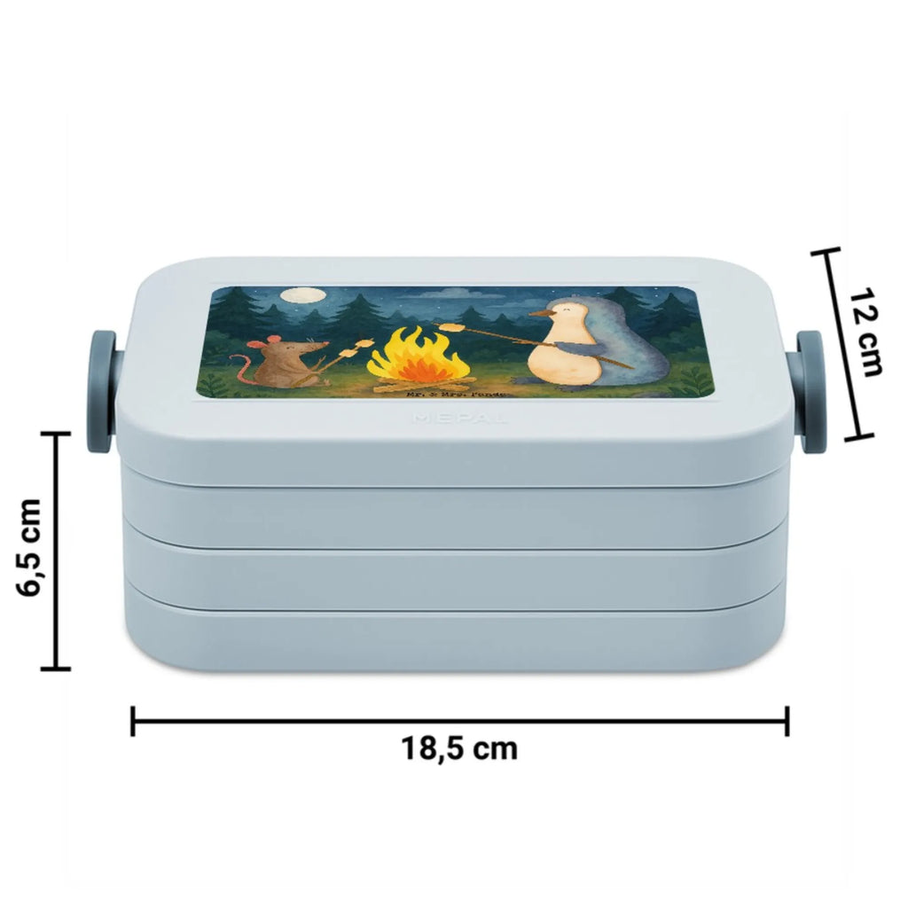 MEPAL Bentobox Pinguin Lagerfeuer Design Brotdose, Bentobox, Lunchbox, Pinguin, Lagerfeuer, Motivation, Leben, Maus, Lebensspruch, Büroalltag, Marshmallows, grillen, Neustart, Büro, Pinguine, Feuer, Liebe, Job, Arbeit, Lebensmotivation