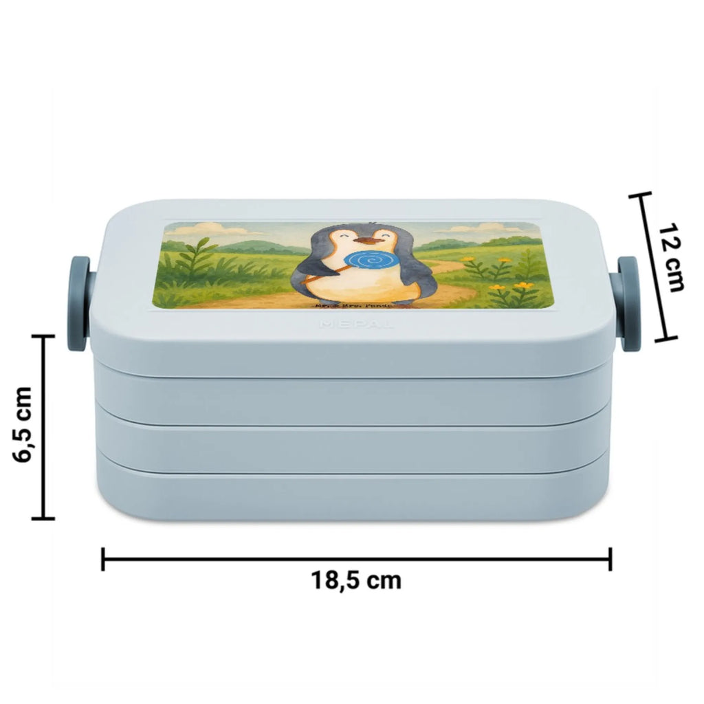 MEPAL Bentobox Pinguin Lolli Design Brotdose, Lunchbox, Bentobox, Pinguin, Lolli, Rebell, Süßigkeiten, Blödsinn, Ganove, Gauner, Rabauke, Spruch, Pinguine
