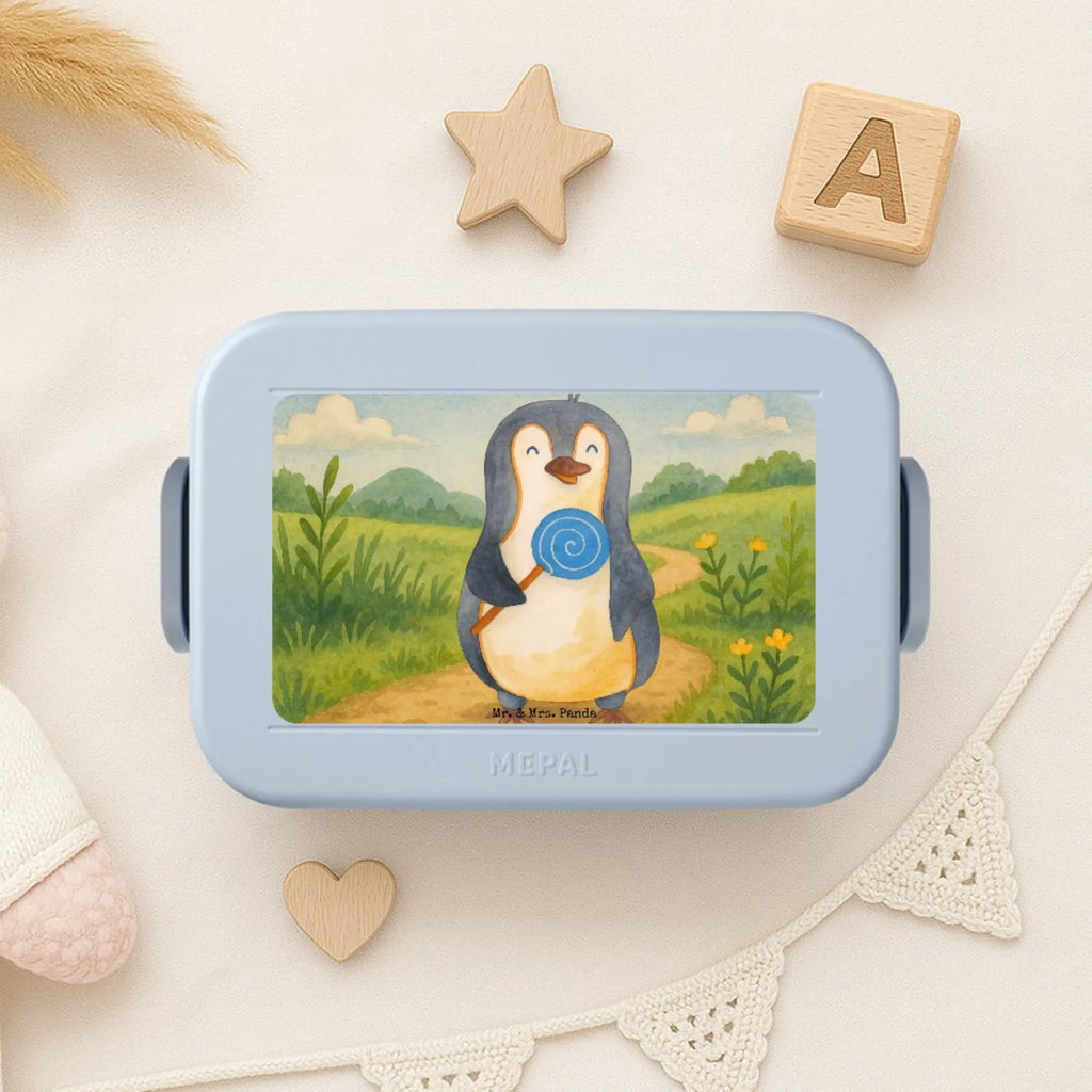 MEPAL Bentobox Pinguin Lolli Design Brotdose, Lunchbox, Bentobox, Pinguin, Lolli, Rebell, Süßigkeiten, Blödsinn, Ganove, Gauner, Rabauke, Spruch, Pinguine