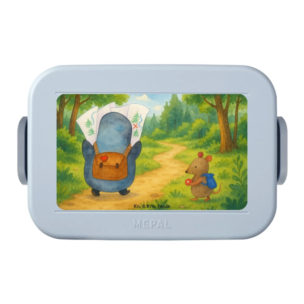 MEPAL Bentobox Pinguin & Maus Wanderer Design Bentobox, Lunchbox, Brotdose, Pinguin, Abenteuer, wandern, Pinguine, Abenteurer, Roadtrip, Wanderlust, Ausflug