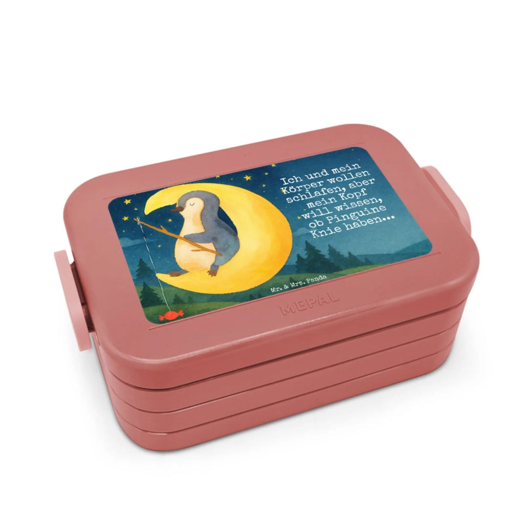 MEPAL Bentobox Pinguin Mond Design Bentobox, Lunchbox, Brotdose, Pinguin, Schlafstörungen, Nachtruhe, Pinguine, schlafen, Schlafzimmer, Spruch, Einschlafen, Gästezimmer