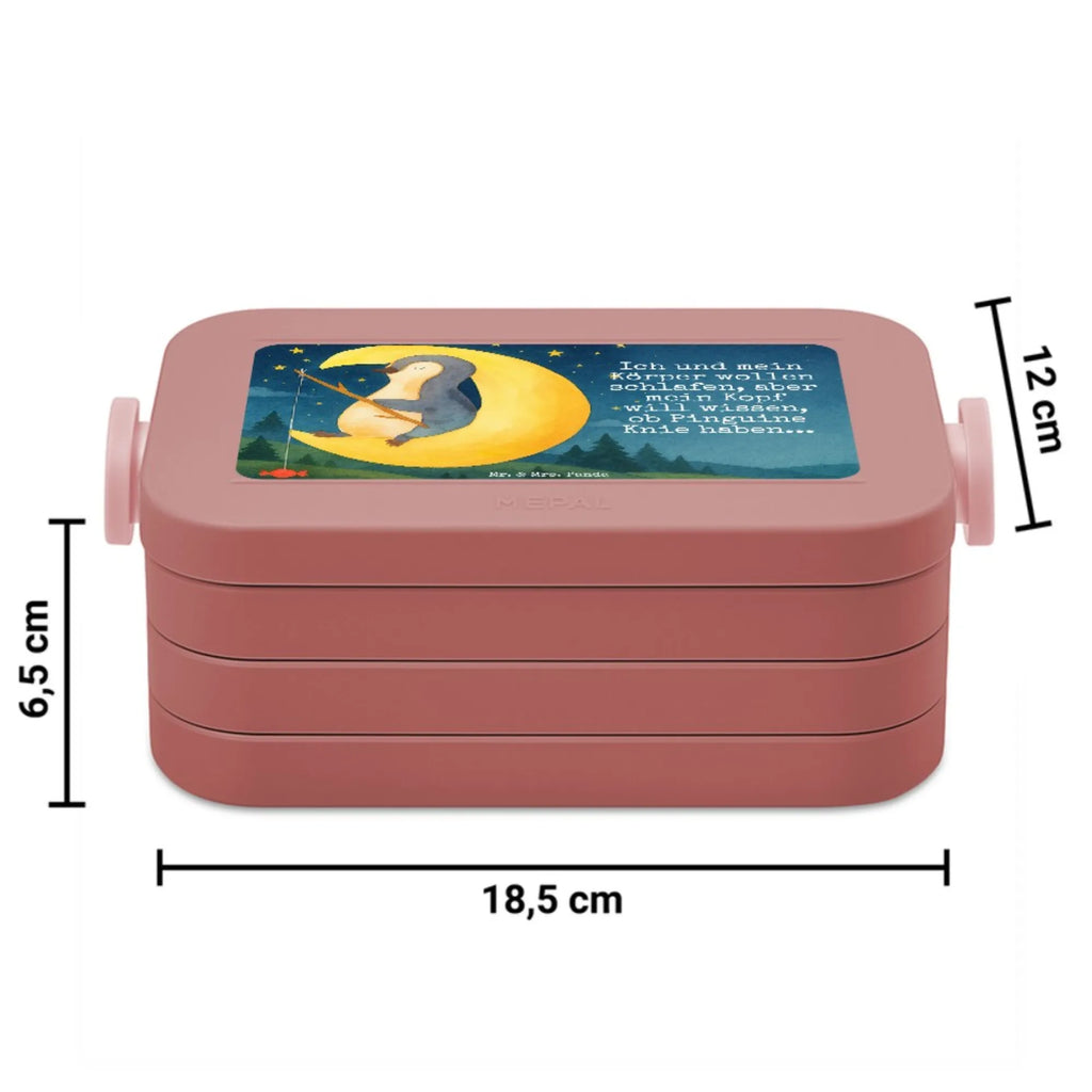 MEPAL Bentobox Pinguin Mond Design Bentobox, Lunchbox, Brotdose, Pinguin, Schlafstörungen, Nachtruhe, Pinguine, schlafen, Schlafzimmer, Spruch, Einschlafen, Gästezimmer