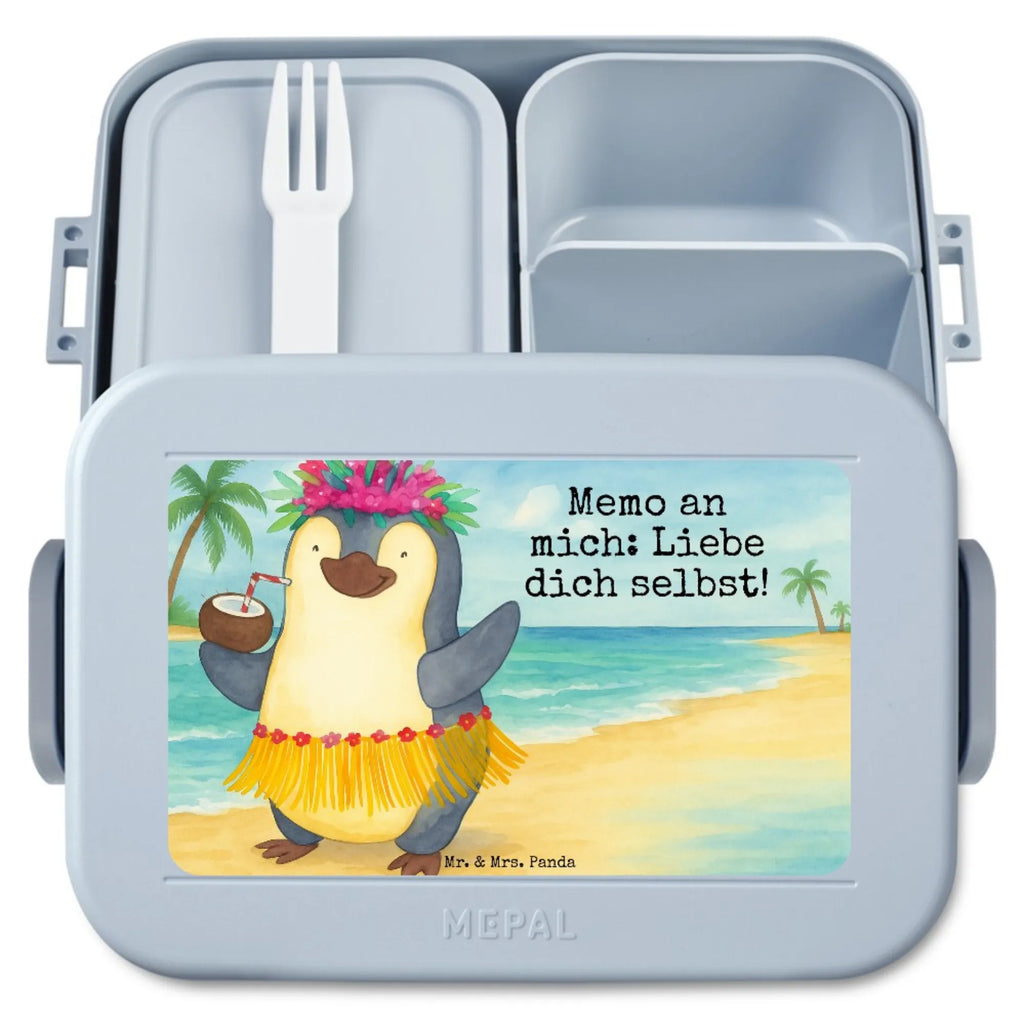 MEPAL Bentobox Pinguin Kokosnuss Design Lunchbox, Brotdose, Bentobox, Pinguin, Hawaii, Pinguine, Kokosnuss, Urlaub, Aloha