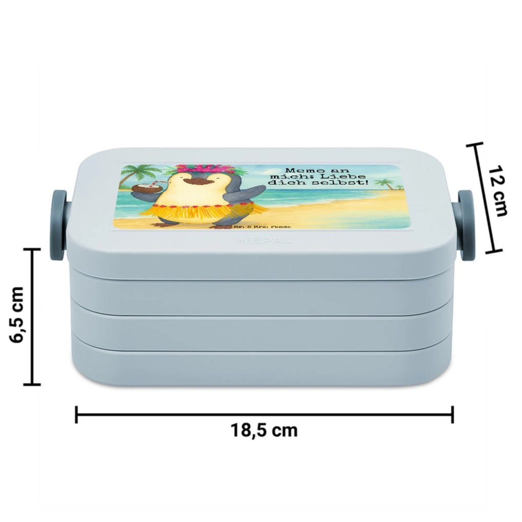 MEPAL Bentobox Pinguin Kokosnuss Design Lunchbox, Brotdose, Bentobox, Pinguin, Hawaii, Pinguine, Kokosnuss, Urlaub, Aloha