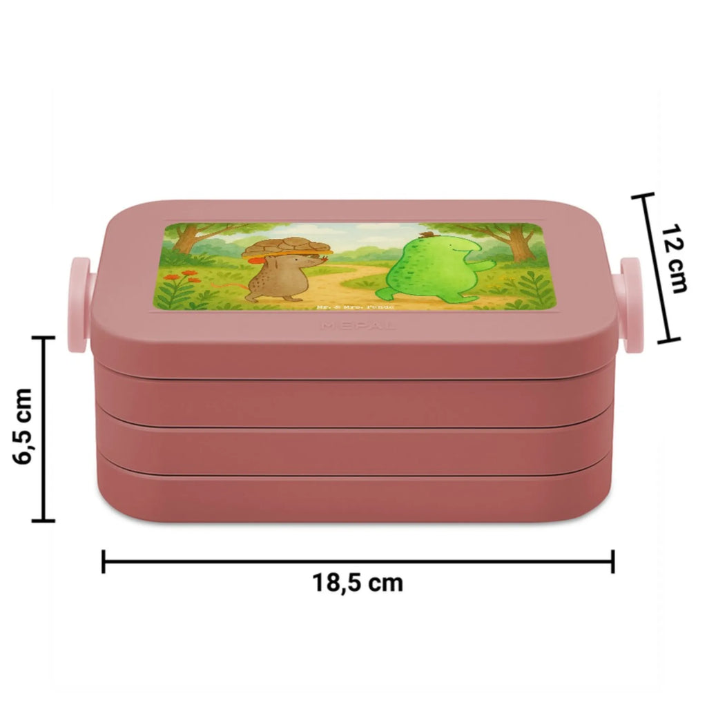 MEPAL Bentobox Schildkröte Maus Design Brotdose, Bentobox, Lunchbox, Schildkröte, Freunde, beste Freundinnen, beste Freunde, Maus, Freundinnen