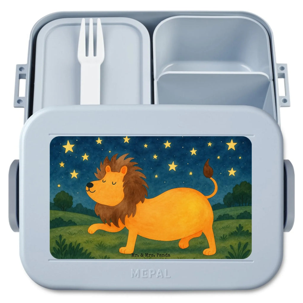 MEPAL Bentobox Sternzeichen Löwe Design Bentobox, Lunchbox, Brotdose, Tierkreiszeichen, Sternzeichen, Horoskop, Astrologie, Aszendent, Löwe Sternzeichen, Geschenk Juli, Geburtstag Juli, Geschenk August, Löwe Geschenk, König der Tiere, Geburtstag August
