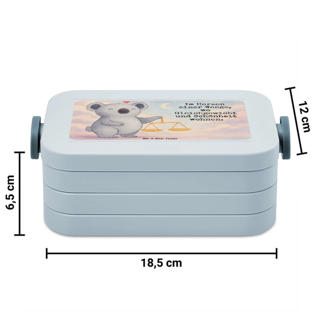 MEPAL Bentobox Waage Astrologie Design Brotdose, Bentobox, Lunchbox, Tierkreiszeichen, Sternzeichen, Horoskop, Astrologie, Aszendent, Geschenk zum Geburtstag, Geburtstagsgeschenk, Geschenk, Waage
