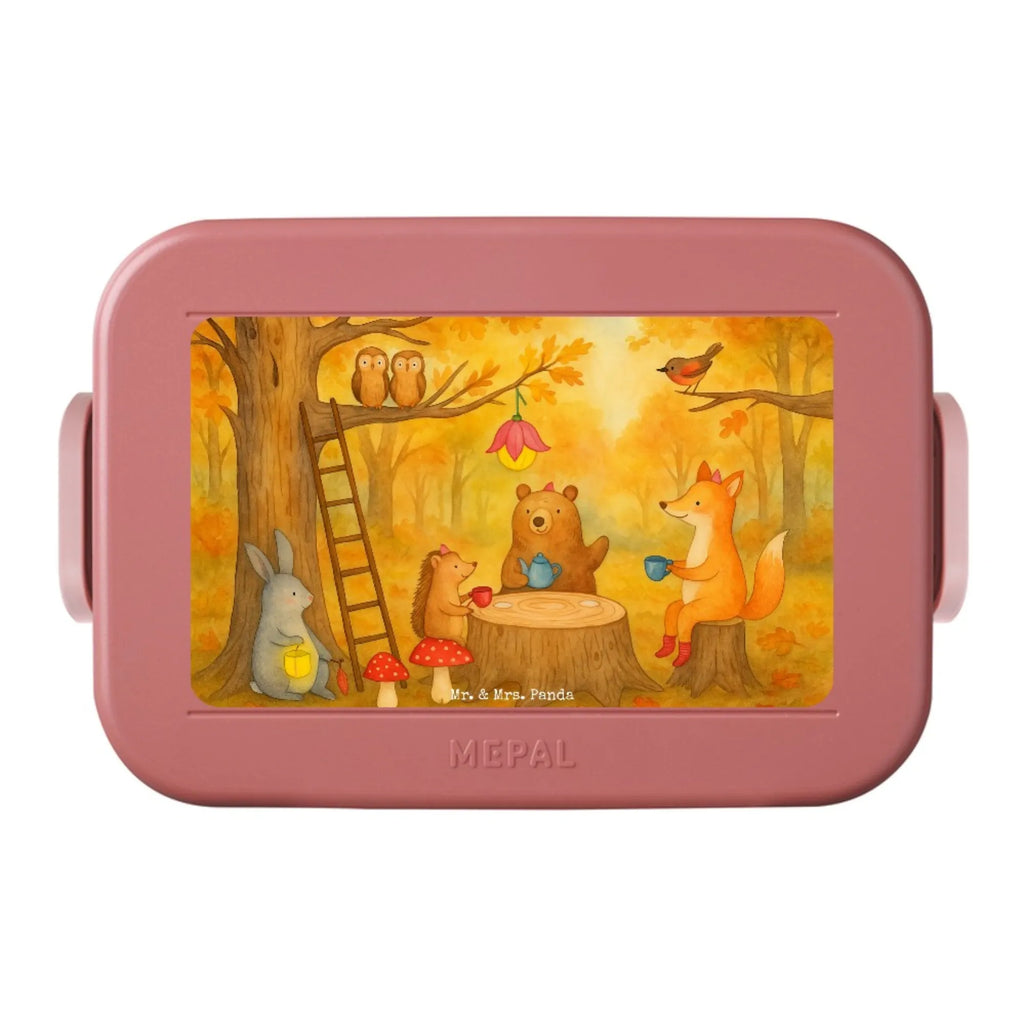 MEPAL Bentobox Waldtiere Picknick Design Bentobox, Lunchbox, Brotdose, Tiermotive, Gute Laune, lustige Sprüche, Tiere, Fuchs, Wald, Hase, Picknick, Igel, Waldtiere, Maus, Eichhörnchen
