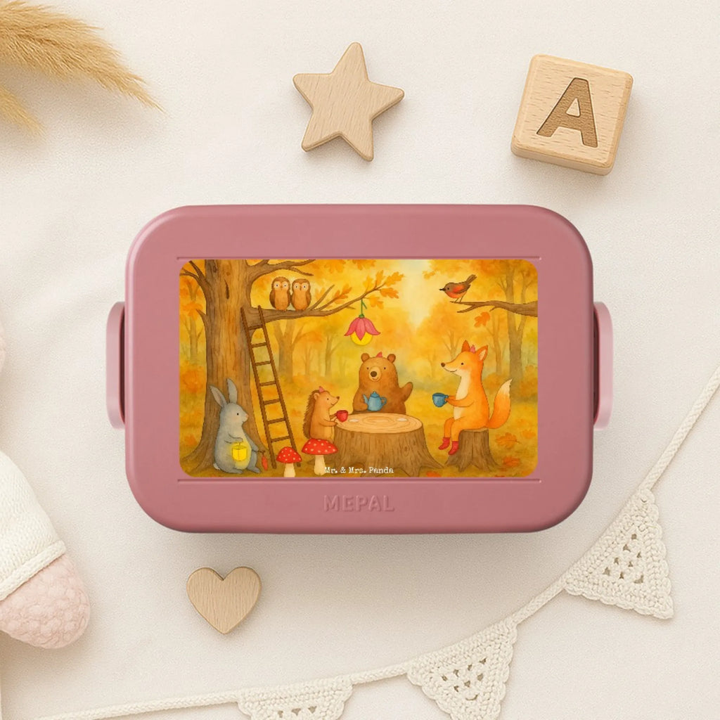 MEPAL Bentobox Waldtiere Picknick Design Bentobox, Lunchbox, Brotdose, Tiermotive, Gute Laune, lustige Sprüche, Tiere, Fuchs, Wald, Hase, Picknick, Igel, Waldtiere, Maus, Eichhörnchen