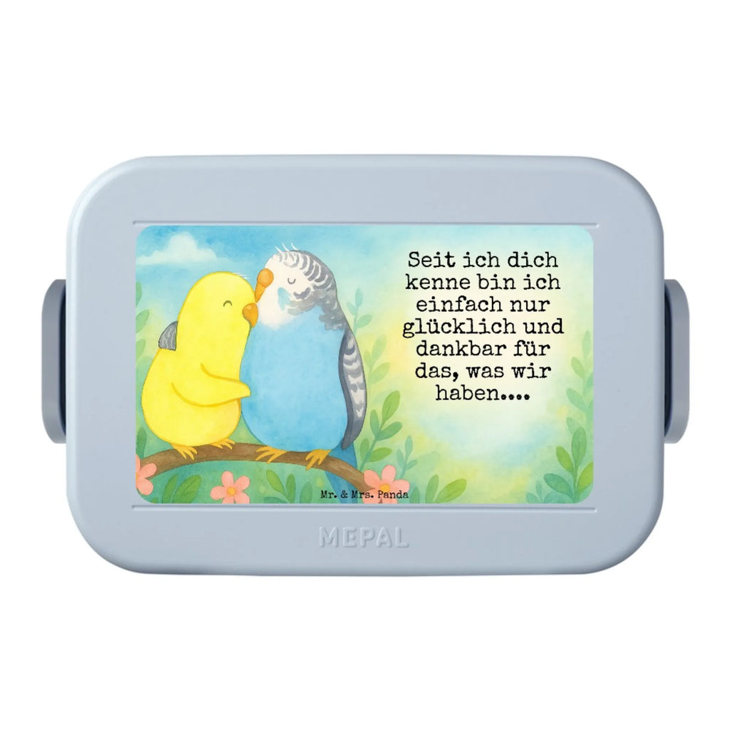 MEPAL Bentobox Wellensittich Liebe Design Bentobox, Brotdose, Lunchbox, Liebe, Partner, Freund, Freundin, Ehemann, Ehefrau, Heiraten, Verlobung, Heiratsantrag, Liebesgeschenk, Jahrestag, Hocheitstag, Nähe, Vögel, Vertrauen, Kuscheln, Wellensittich