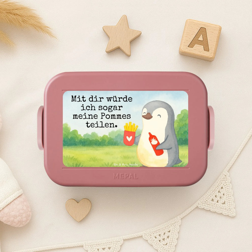 MEPAL Bentobox Pinguin Pommes Design Bentobox, Brotdose, Lunchbox, Liebe, Partner, Freund, Freundin, Ehemann, Ehefrau, Heiraten, Verlobung, Heiratsantrag, Liebesgeschenk, Jahrestag, Hocheitstag, Hochzeitstag, Geschenk für Partner, Geschenk für Frauen, für Männer, Geschenk für Freundin, für Ehemann, Valentinstag, Liebesbeweis, Mitbringsel