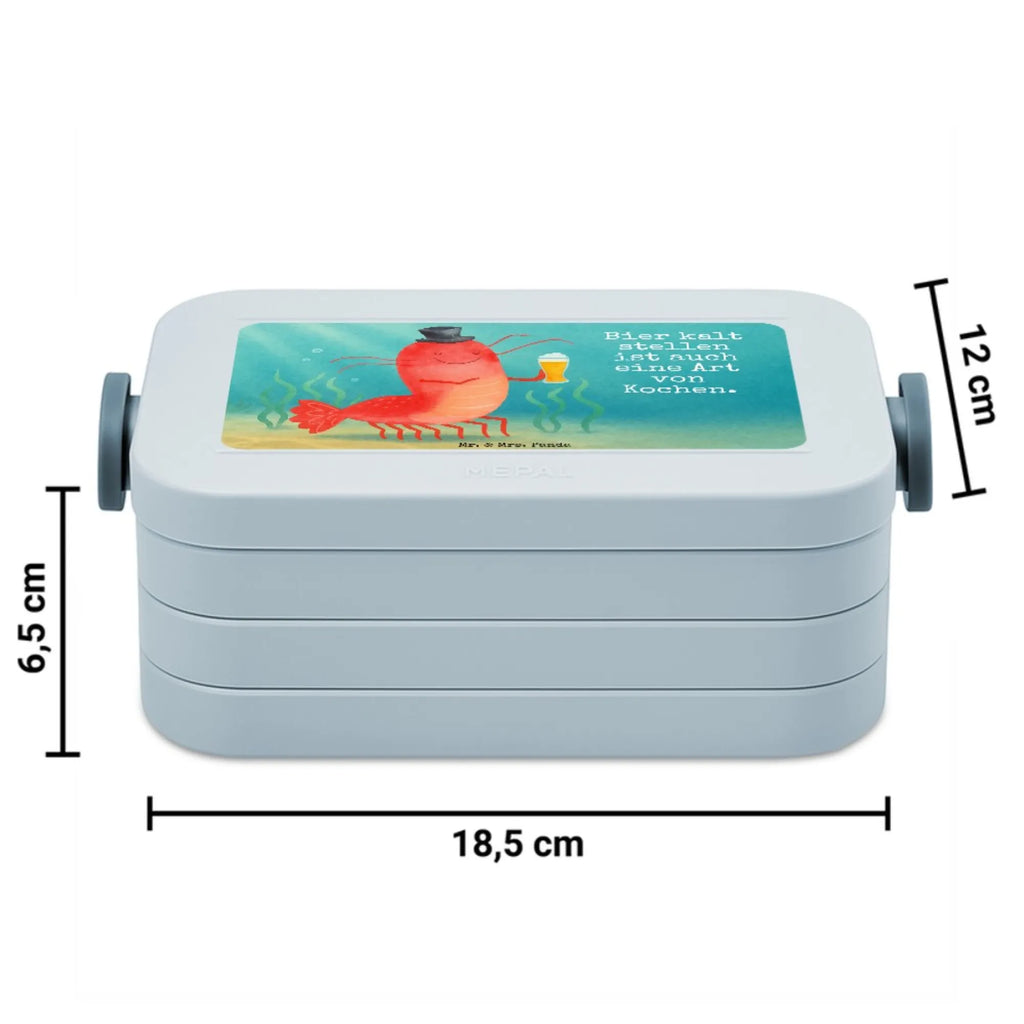 MEPAL Bentobox Hummer Weizen Design Lunchbox, Brotdose, Bentobox, Meerestiere, Meer, Urlaub, Garnelen, Bierliebhaber, Junggeselle, Junggesellin, Kneipe, Gasthaus, Kochen, Männerhaushalt, Garnele, Wirtschaft, Bier