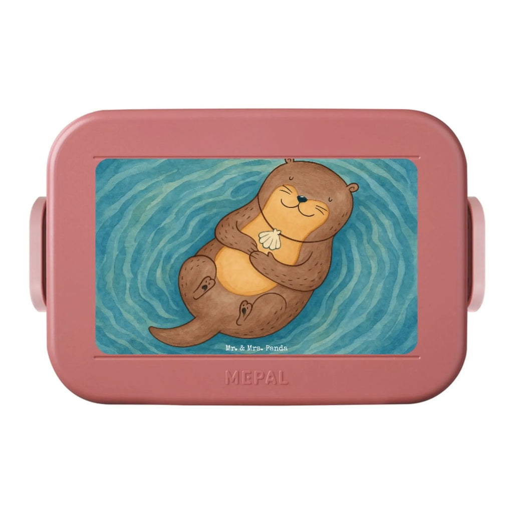 MEPAL Bentobox Otter Muschel Design Bentobox, Brotdose, Lunchbox, Otter, Fischotter, Seeotter, Otterliebe, Büro, Tagträumen, träumen, Motivation, grübeln