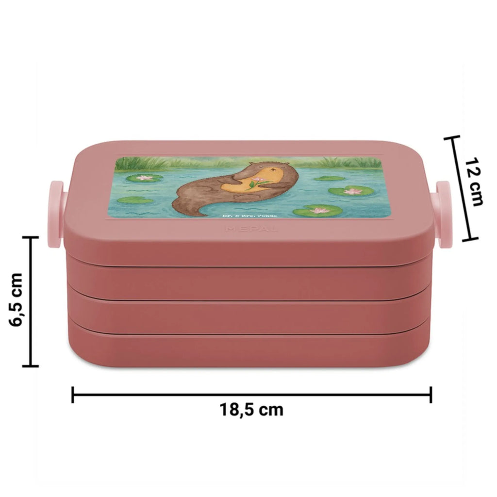 MEPAL Bentobox Otter Seerose Design Brotdose, Lunchbox, Bentobox, Otter, Fischotter, Seeotter, Otter Seeotter See Otter