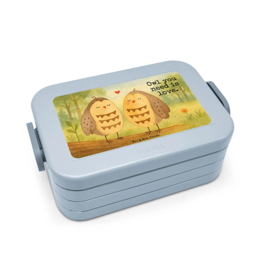 MEPAL Bentobox Eulen Liebe Design Bentobox, Brotdose, Lunchbox, Eule, Liebe Spruch, Liebe, Owl, Wortspiel lustig, Freundin Geschenk, All you need is love, Eule Deko, Freund, Hochzeit Spruch