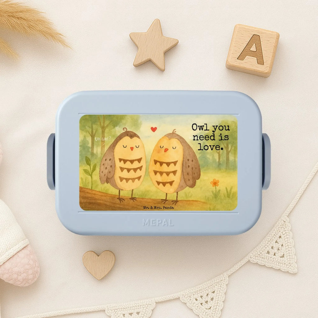 MEPAL Bentobox Eulen Liebe Design Bentobox, Brotdose, Lunchbox, Eule, Liebe Spruch, Liebe, Owl, Wortspiel lustig, Freundin Geschenk, All you need is love, Eule Deko, Freund, Hochzeit Spruch