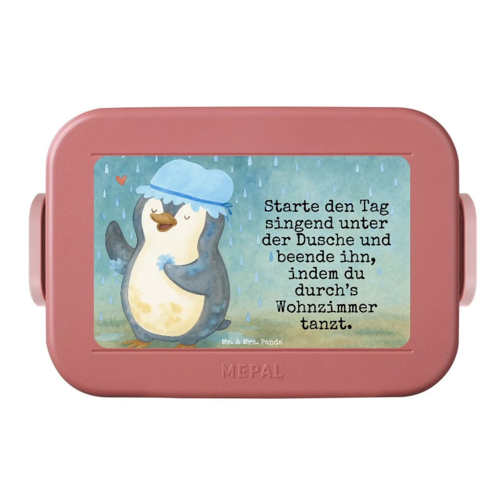 MEPAL Bentobox Pinguin Duschen Design Brotdose, Lunchbox, Bentobox, Pinguin, Dusche, Pinguine, glücklich sein, Neuanfang, Motivation, Lebensmotto, duschen, Neustart