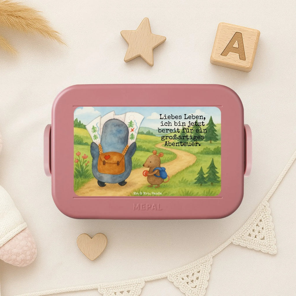 MEPAL Bentobox Pinguin & Maus Wanderer Design Bentobox, Lunchbox, Brotdose, Pinguin, Abenteuer, wandern, Pinguine, Abenteurer, Roadtrip, Wanderlust, Ausflug