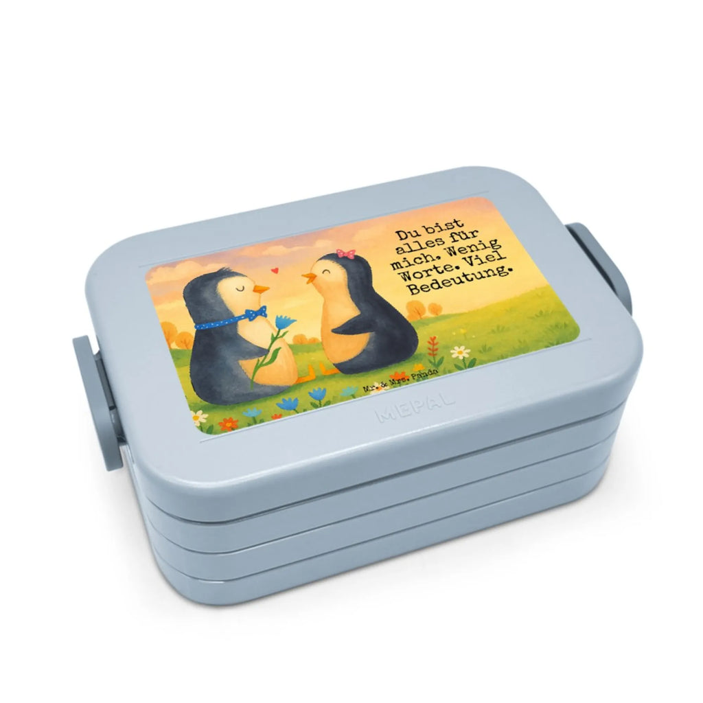 MEPAL Bentobox Pinguin Pärchen Design Bentobox, Brotdose, Lunchbox, Pinguin, Hochzeit, Pinguine, Hochzeitsgeschenk, Traumpaar, Liebe, Liebesgeschenk, Liebespaar, Jahrestag, große Liebe, Liebesbeweis, Hochzeitstag, Verlobung
