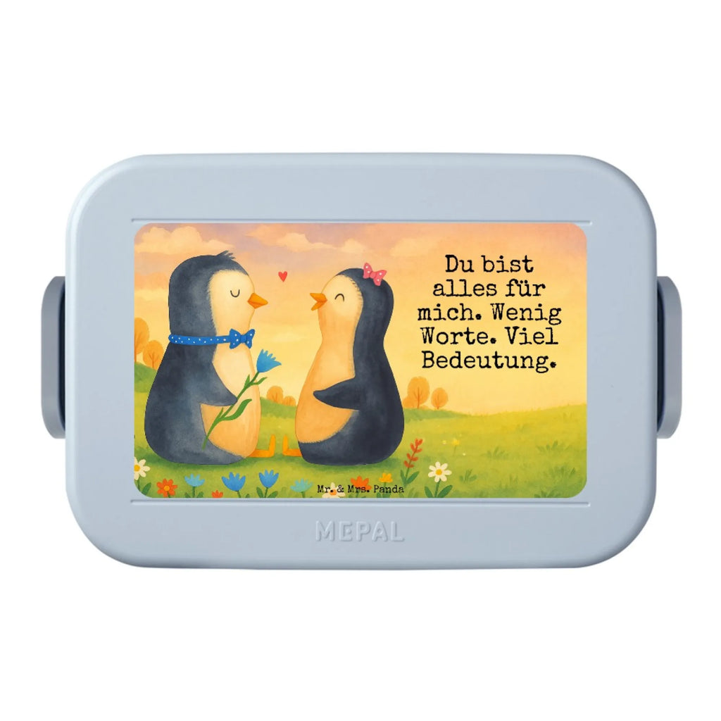MEPAL Bentobox Pinguin Pärchen Design Bentobox, Brotdose, Lunchbox, Pinguin, Hochzeit, Pinguine, Hochzeitsgeschenk, Traumpaar, Liebe, Liebesgeschenk, Liebespaar, Jahrestag, große Liebe, Liebesbeweis, Hochzeitstag, Verlobung