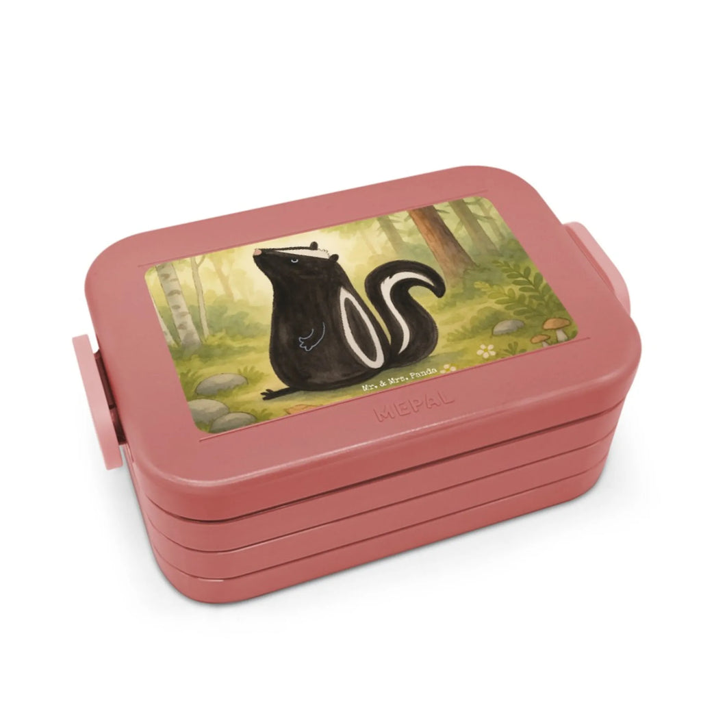 MEPAL Bentobox Stinktier Sitzen Design Bentobox, Lunchbox, Brotdose, Stinktier, Skunk, Spruch, Wildtier, Büro, Besserwisser, Raubtier, Stinker, Stinki, Recht