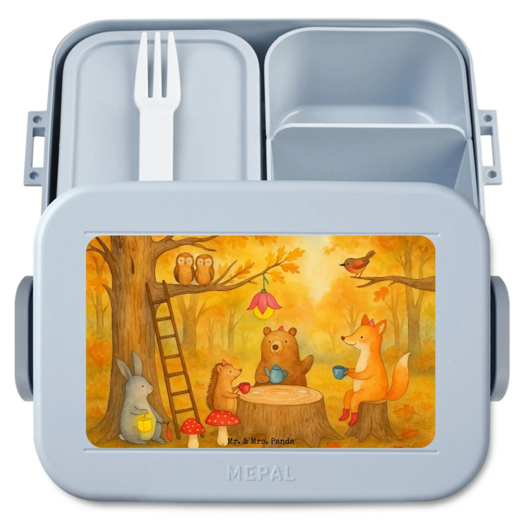 MEPAL Bentobox Waldtiere Picknick Design Bentobox, Lunchbox, Brotdose, Tiermotive, Gute Laune, lustige Sprüche, Tiere, Fuchs, Wald, Hase, Picknick, Igel, Waldtiere, Maus, Eichhörnchen