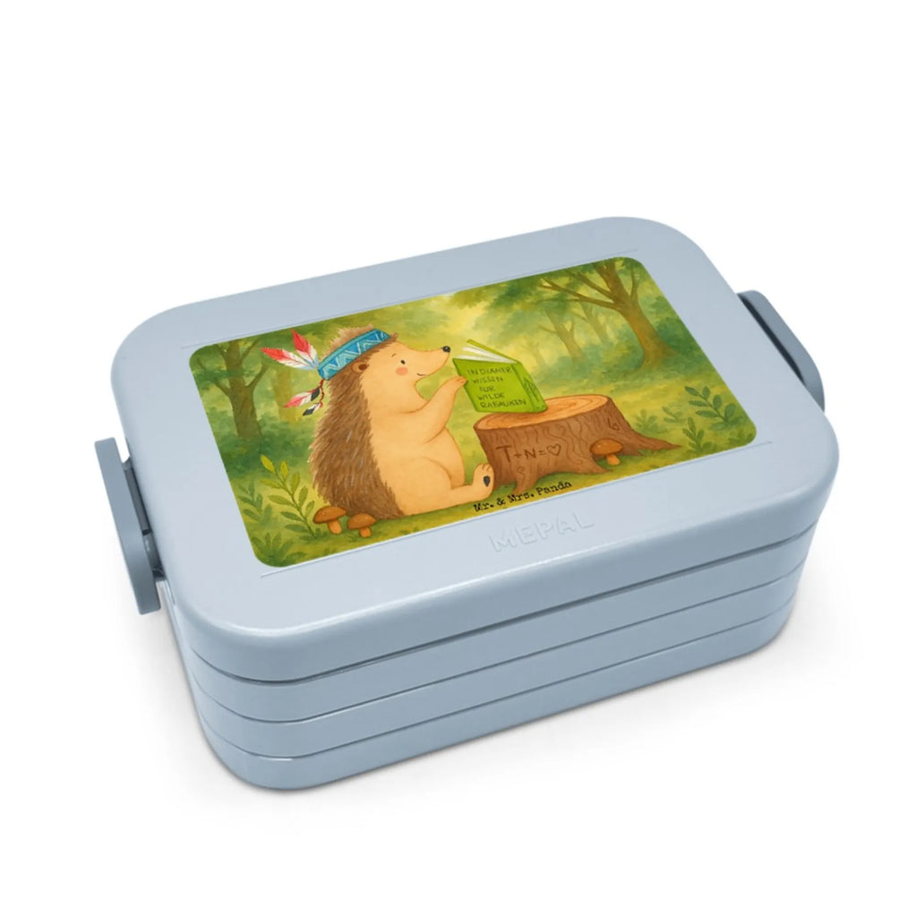 MEPAL Bentobox Igel Federschmuck Design Brotdose, Bentobox, Lunchbox, Waldtiere, Tiere, Lagerfeuer, Indianer, Camping, Igel, Abenteuer