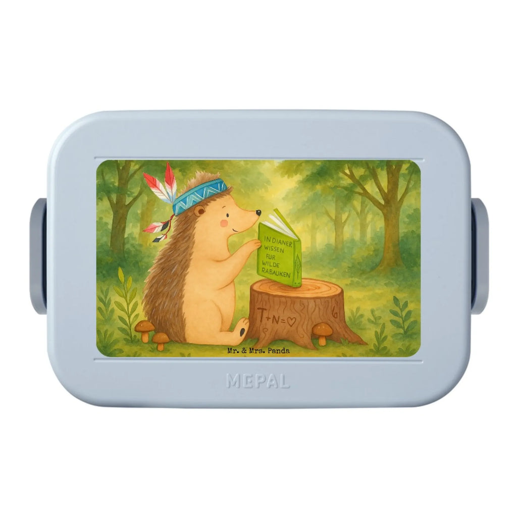 MEPAL Bentobox Igel Federschmuck Design Brotdose, Bentobox, Lunchbox, Waldtiere, Tiere, Lagerfeuer, Indianer, Camping, Igel, Abenteuer