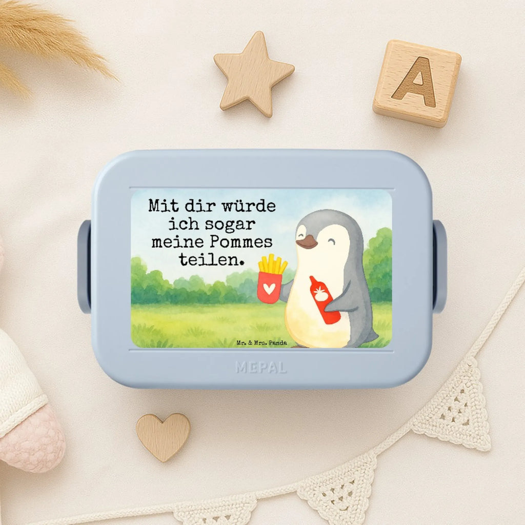 MEPAL Bentobox Pinguin Pommes Design Bentobox, Brotdose, Lunchbox, Liebe, Partner, Freund, Freundin, Ehemann, Ehefrau, Heiraten, Verlobung, Heiratsantrag, Liebesgeschenk, Jahrestag, Hocheitstag, Hochzeitstag, Geschenk für Partner, Geschenk für Frauen, für Männer, Geschenk für Freundin, für Ehemann, Valentinstag, Liebesbeweis, Mitbringsel