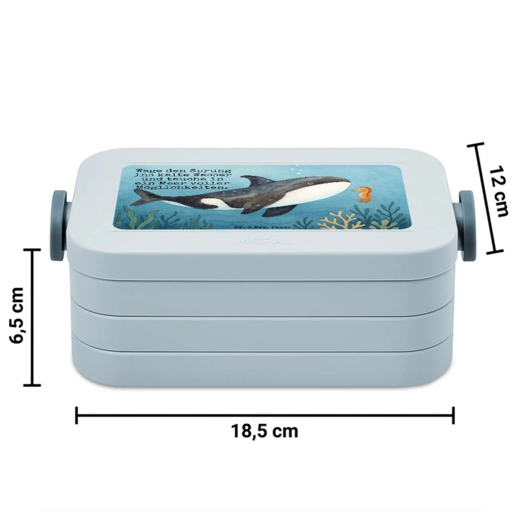 MEPAL Bentobox Orca Design Brotdose, Lunchbox, Bentobox, Meerestiere, Meer, Urlaub, Killerwal, Startup, Möglichkeiten, Büro, Arbeit, Motivation, Wal, Orca, Selbstliebe, Neustart, Orcas