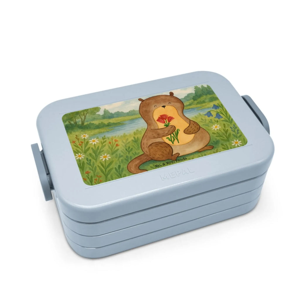MEPAL Bentobox Otter Blumenstrauß Design Bentobox, Lunchbox, Brotdose, Otter, Fischotter, Seeotter, Otter Seeotter See Otter
